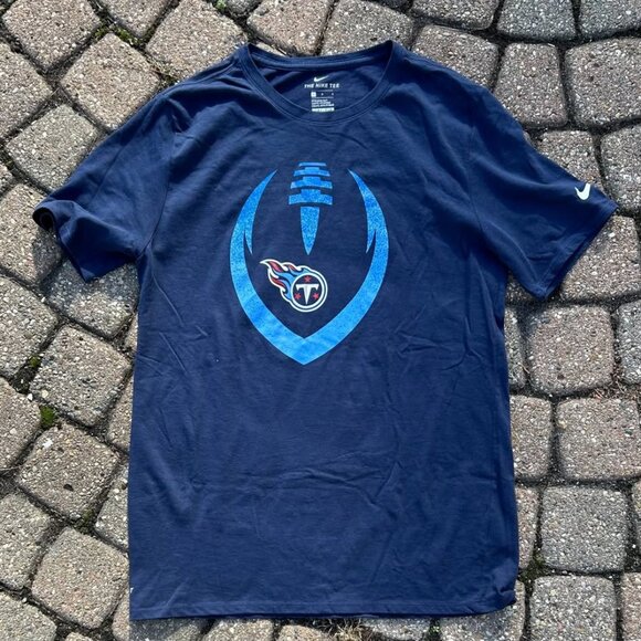 Nike Dri Fit Tennessee Titans NFL Football T Shirt Sz L - Picture 1 of 7